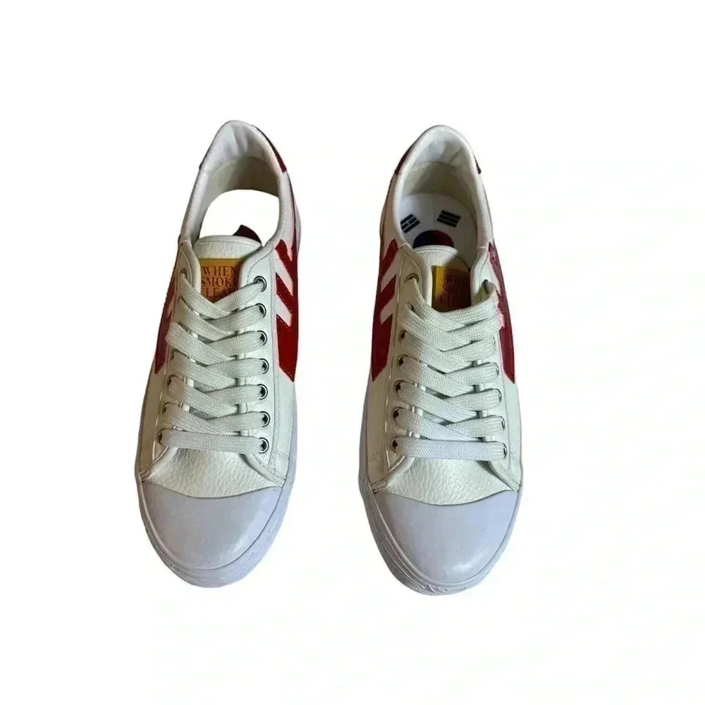 When Smoke Clears Mens White Red Size 7 - Picture 12 of 16